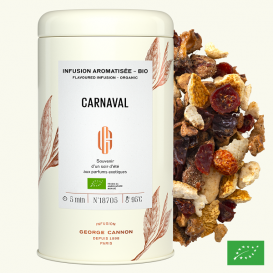 CARNAVAL - Infusion aromatisée BIO George Cannon - Boîte de 100g