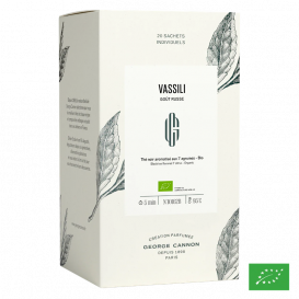 VASSILI Goût Russe - Thé noir aromatisé aux 7 agrumes - BIO George Cannon - Boîte 20 sachets individuels